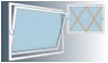 ventana de apertura pivotante de aluminio o giratoria